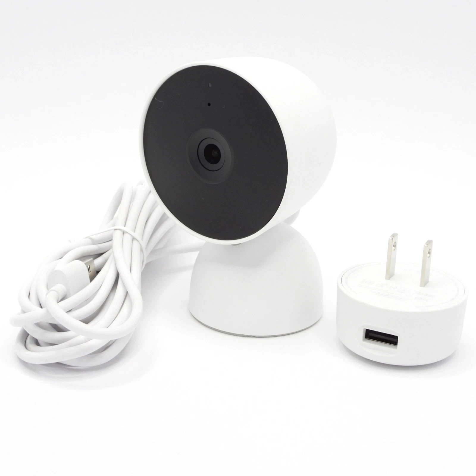 Google Nest Security Cam Indoor 1080p Wired 2nd Generation (White Snow)