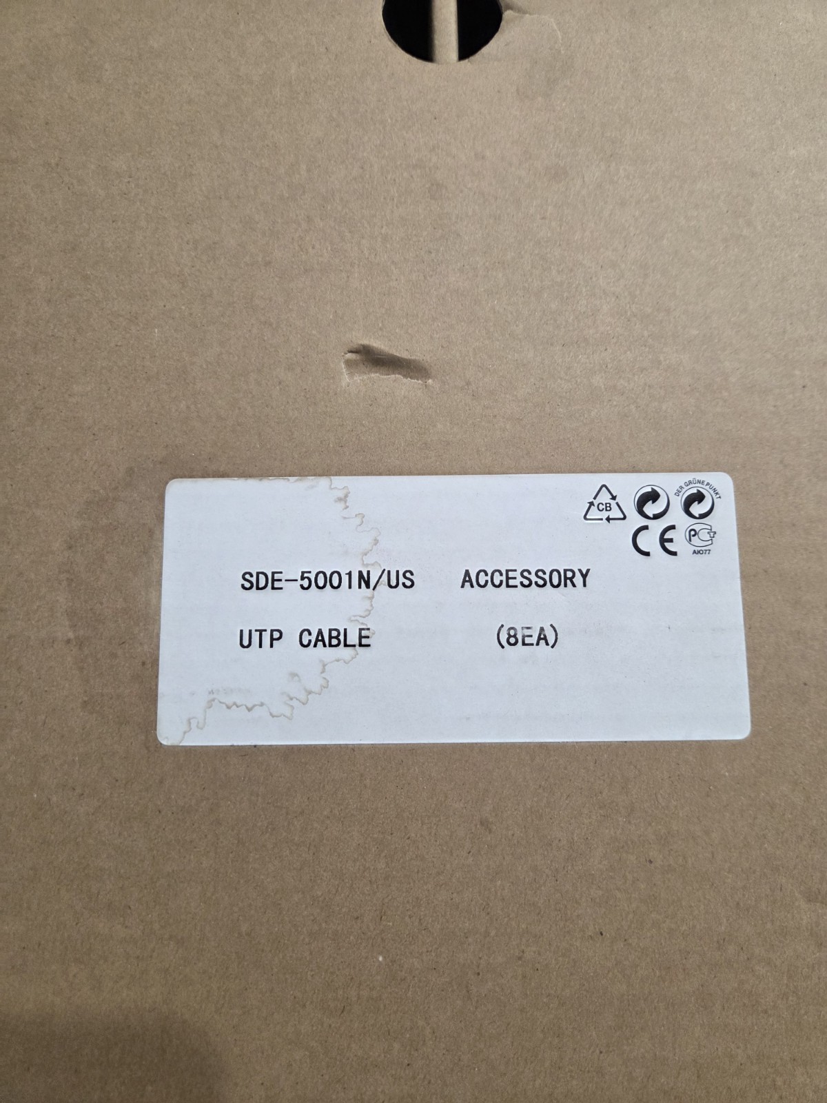 Samsung SDE-5001N/US White Camera Kit w/ Cameras & UTP Cables