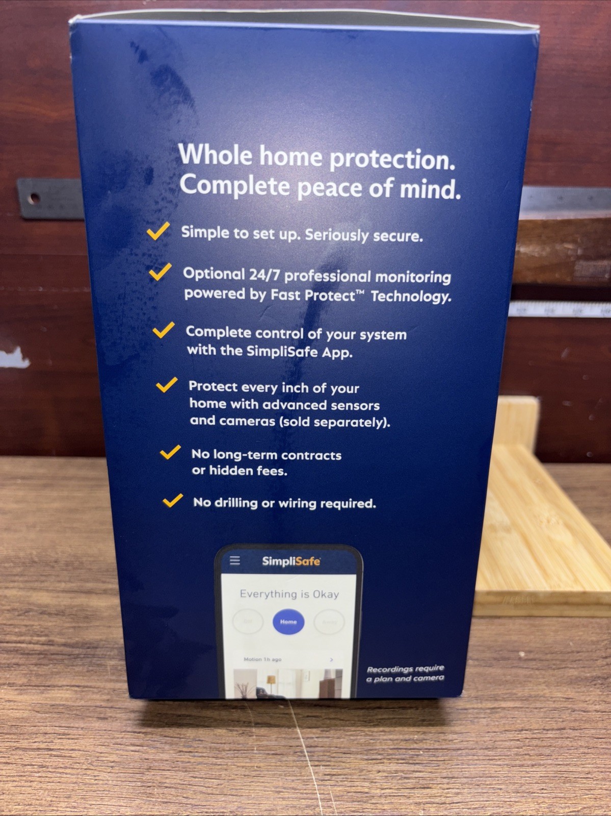 SimpliSafe Home Security System 7-Piece Kit Keypad Sensors Motion Detector Seale