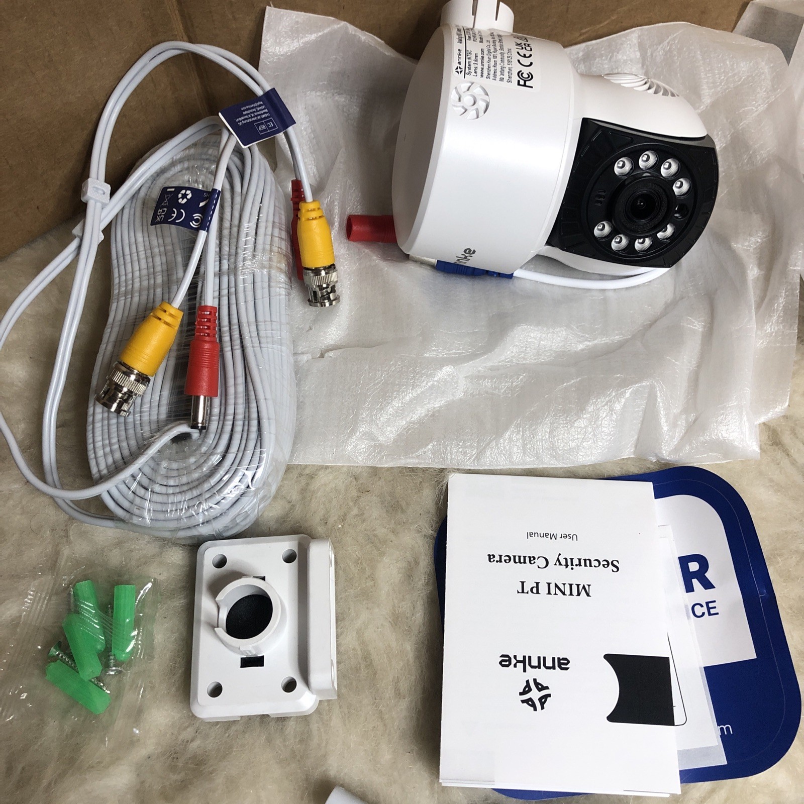 2 ANNKE MINI PT 350° Pan&Tilt Security Camera Outdoor 2MP IR Night Vision CT1GV