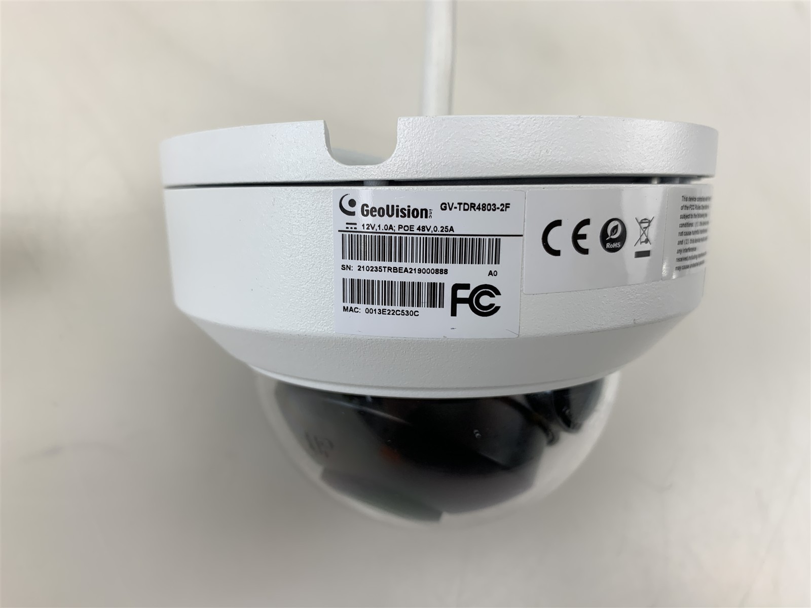 GeoVision 32GB SD GV-TDR4803-2F Night Vision Outdoor Dome IP Security Camera