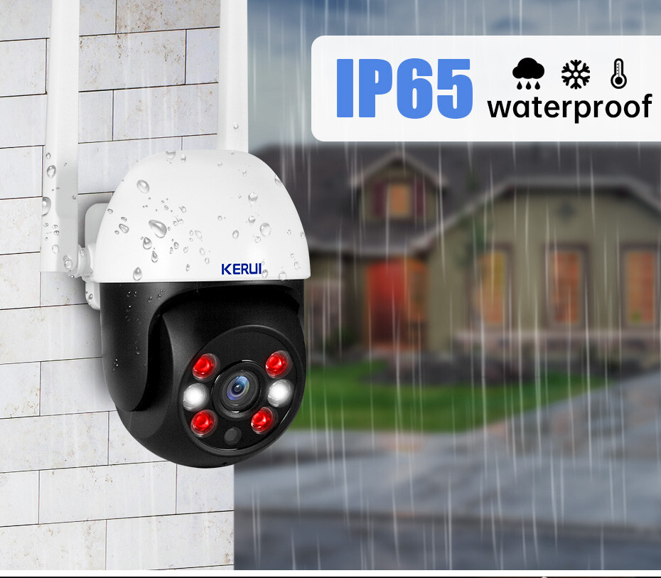 KERUI WiFi 3MP Wireless IP Camera Tuya Smart Home Security Auto Tracking Outdoor