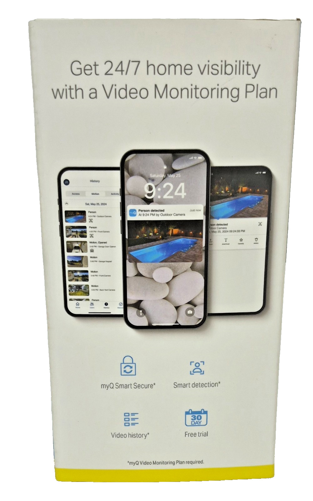 Chamberlain – myQ Smart Outdoor Home Security Camera – White