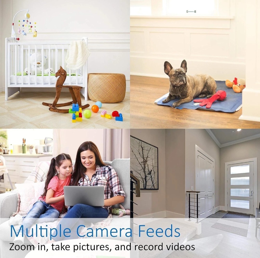 Momentum HD Wireless Indoor Home Security Camera with2-Way Audio Night Vision