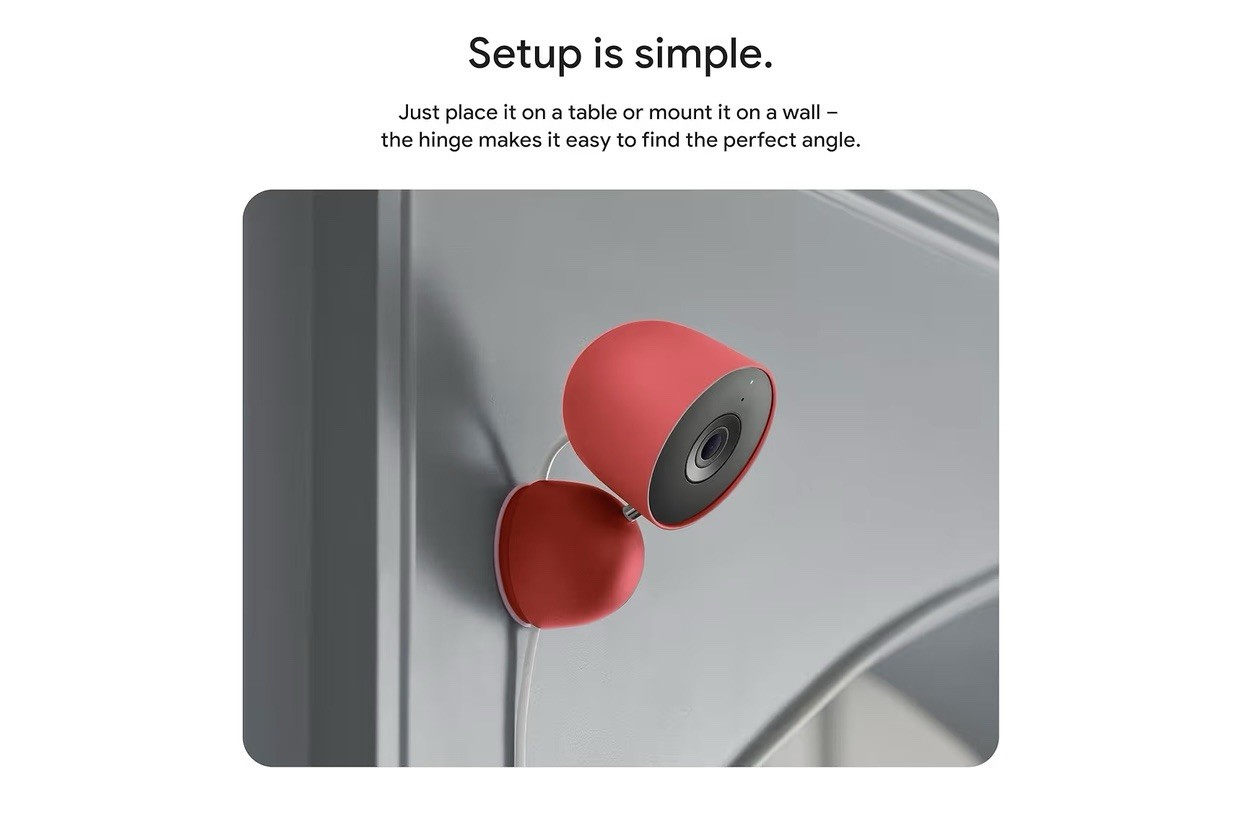 Google Nest Cam Indoor (Wired, 3rd Gen)