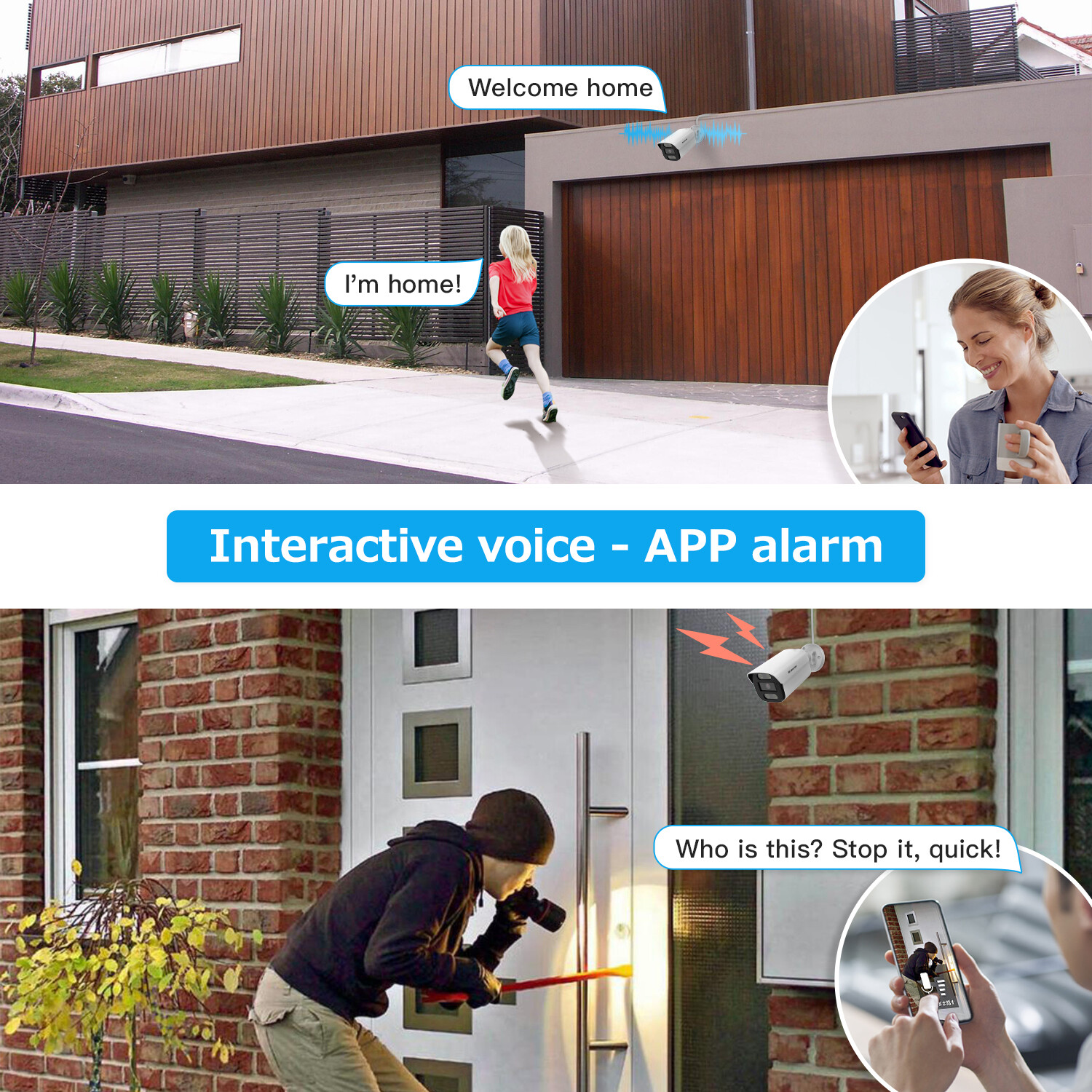 Jennov 8MP PoE Security Camera Audio A95 IP Network Outdoor Human Detection IP66