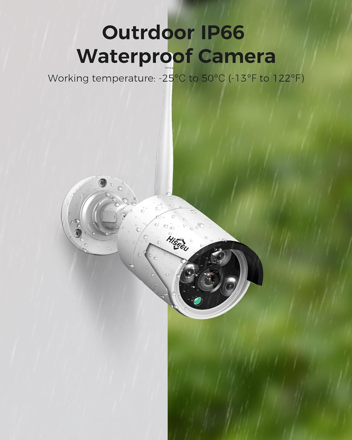 Wireless Pro Wifi Security Camera System, 16CH 4K NVR Kit, Plug-In Powered 12Pcs