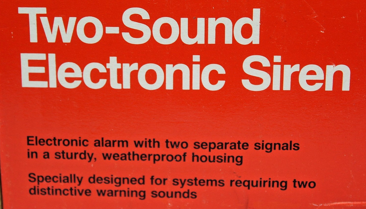 Safe House 49-488F Two Sound Electronic Siren Horn Radio Shack New Boxed WManual