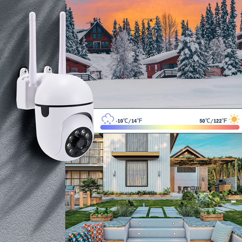 2MP 1080P HD Wifi IP Camera Pan/Tilt Outdoor Home Smart CCTV Night Vision IR Cam