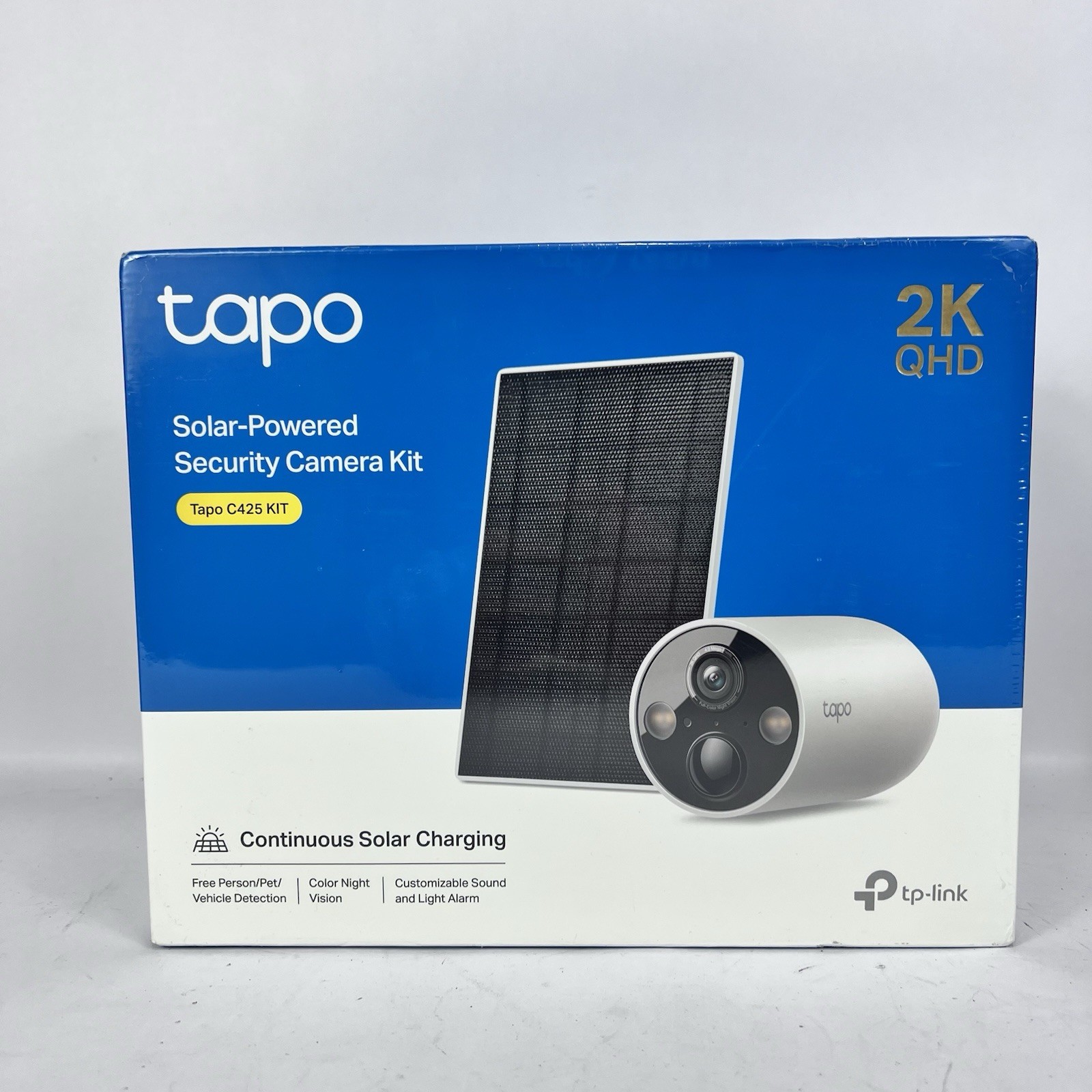 TP-LINK Tapo C425 Kit Solar-Powered Security Camera Kit 2K QHD New Sealed