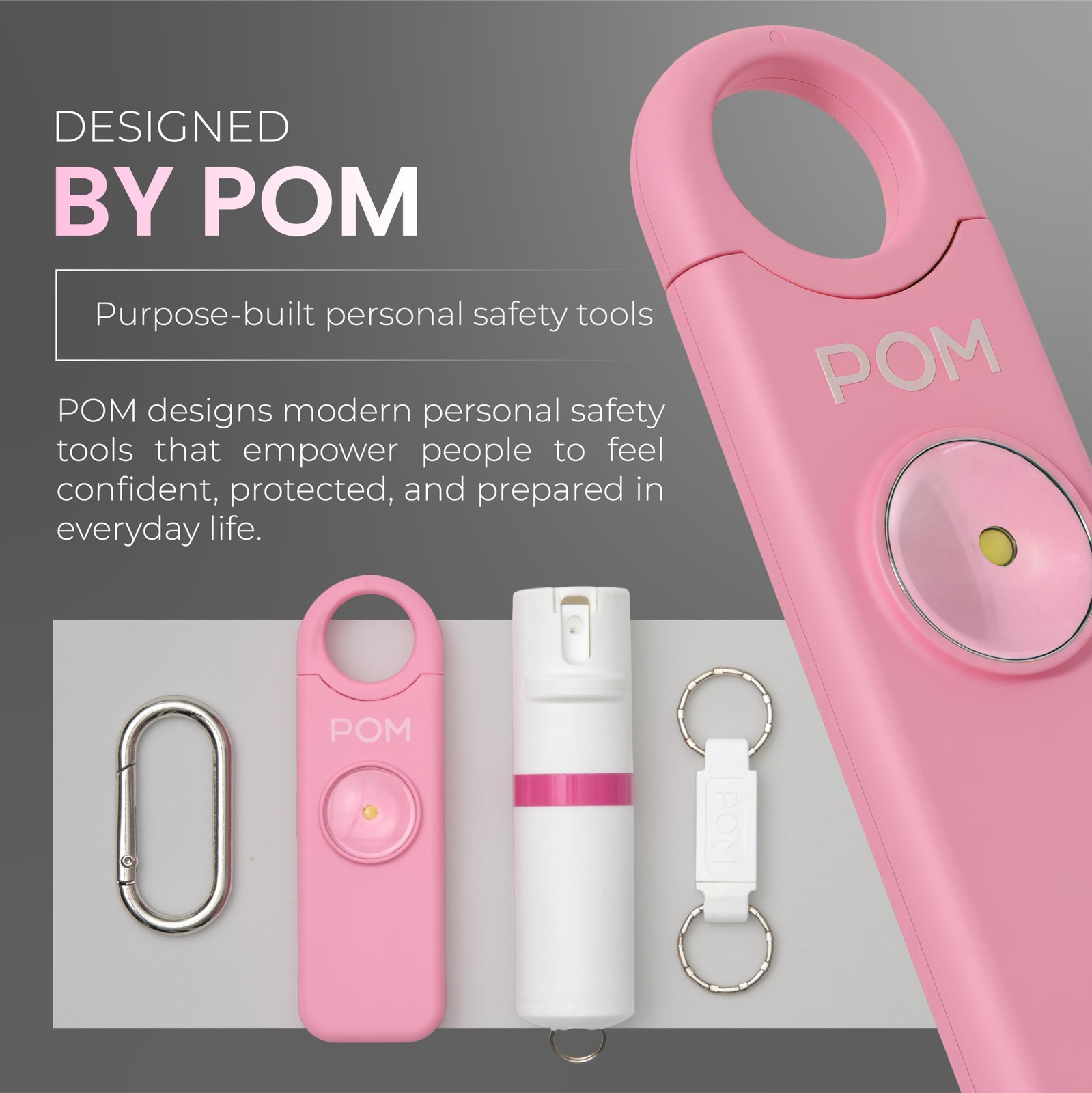 Personal Safety Alarm for Women – 130dB Loud Emergency Siren, USB-C Rechargea…