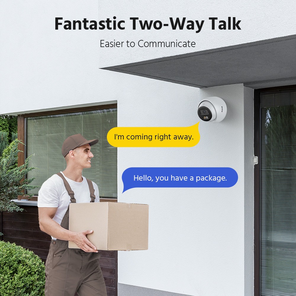 ANNKE 3K Two Way Audio PoE Security Camera System 8CH NVR Outdoor AI Color Night