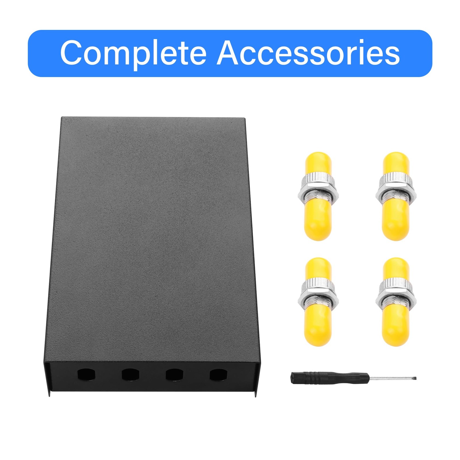 PNGKNYOCN 4 Ports Fiber Optical Terminal Junction Box,ST Wall Mount Black