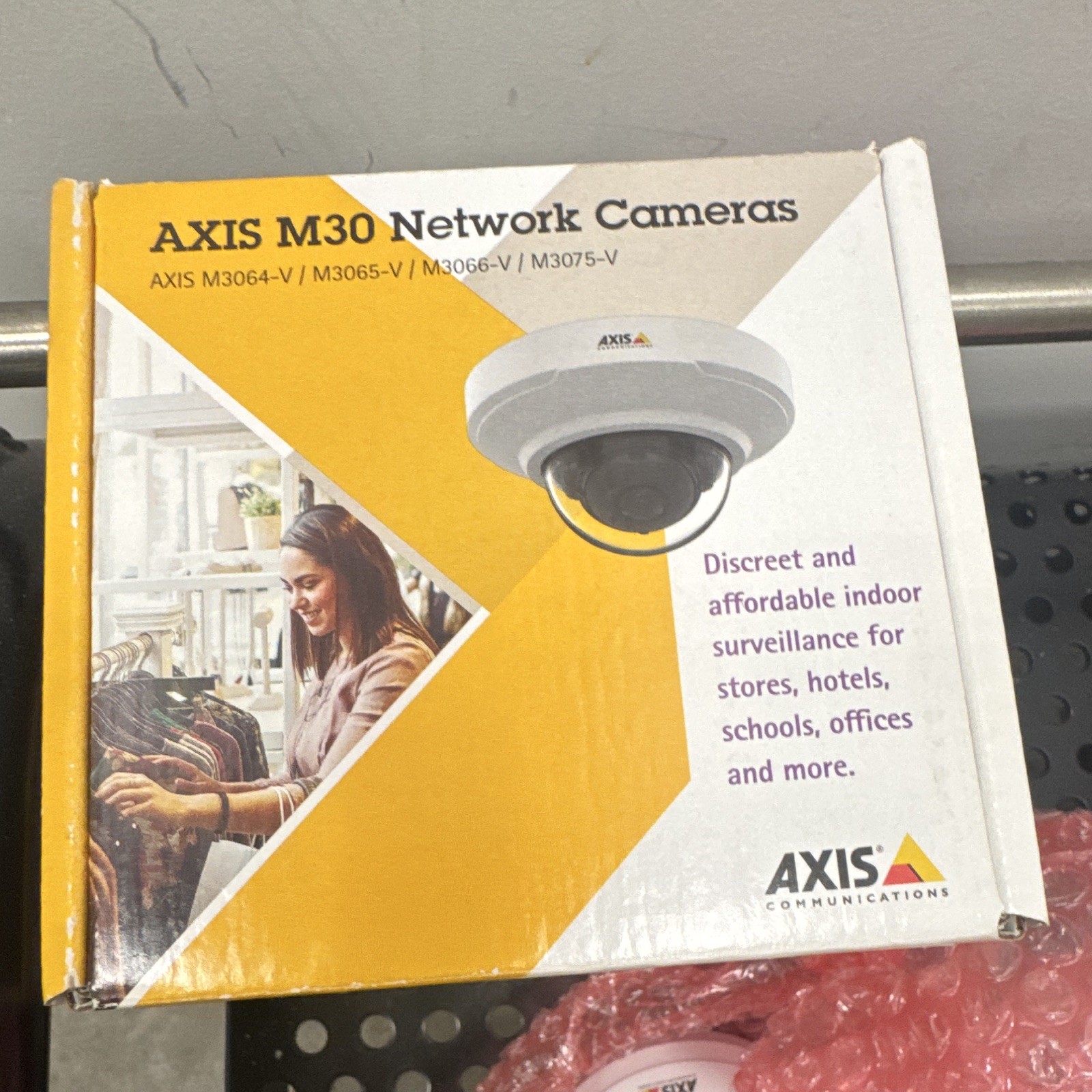 AXIS M3064-V Indoor IP/Network Fixed Dome Camera, White, Network