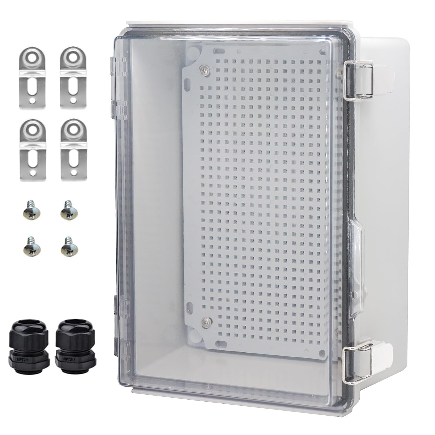 YETLEBOX Waterproof Electrical Box Junction 11.8″ x 7.9″ x 5.1″, Clear