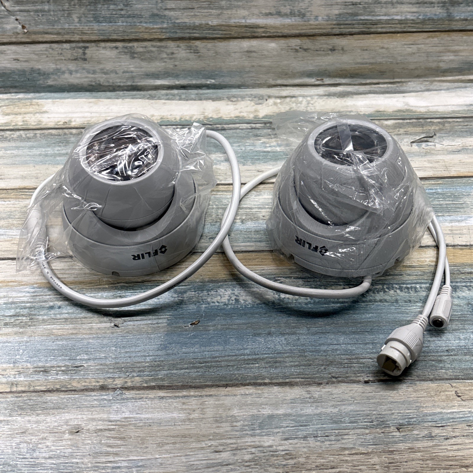 2X FLIR N243EW2 Rugged Design 24m IR Range Mini Dome Camera, White- Fast Shippin