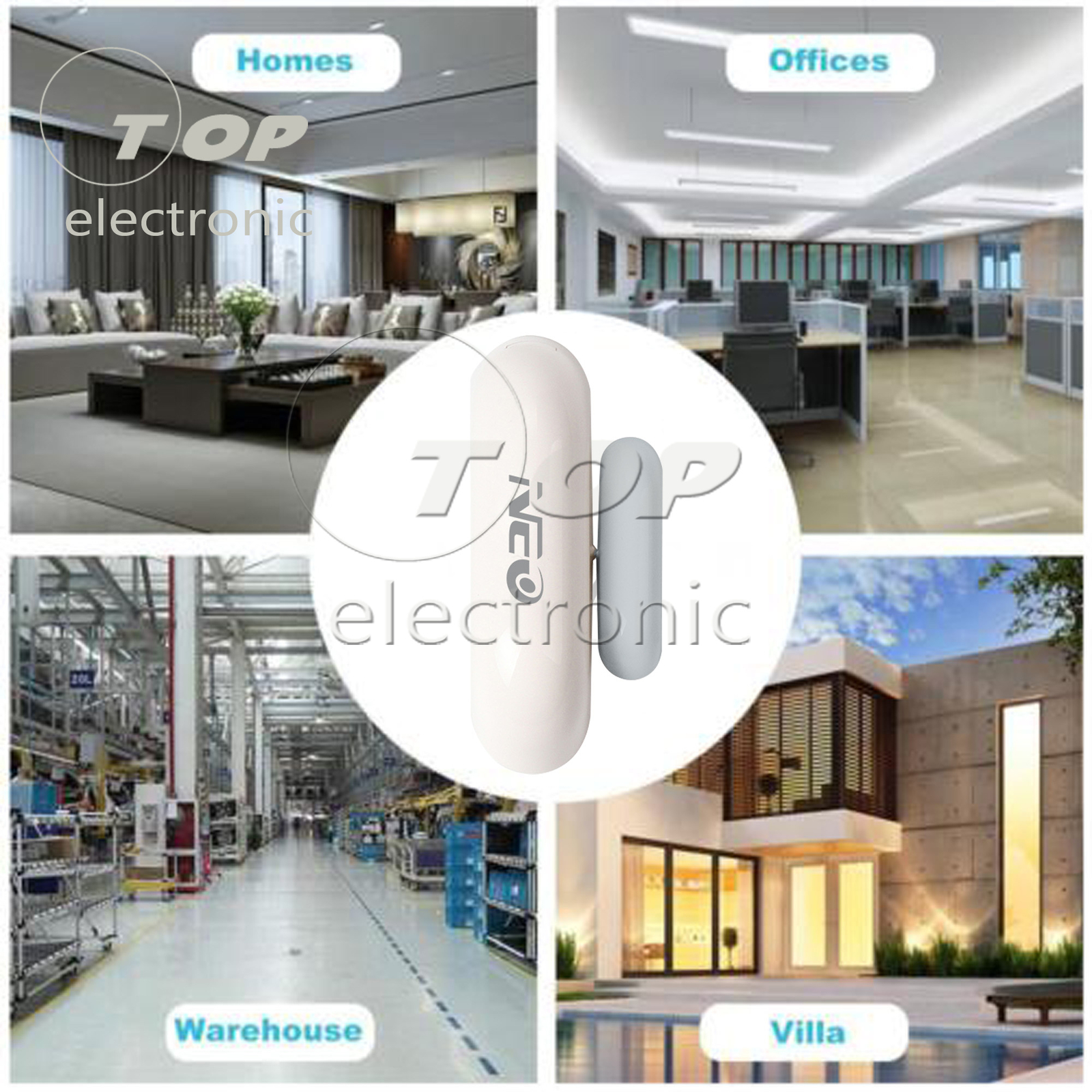 NEO Coolcam WiFi Door Alarm Home Security Sensor Detector Battery Powered