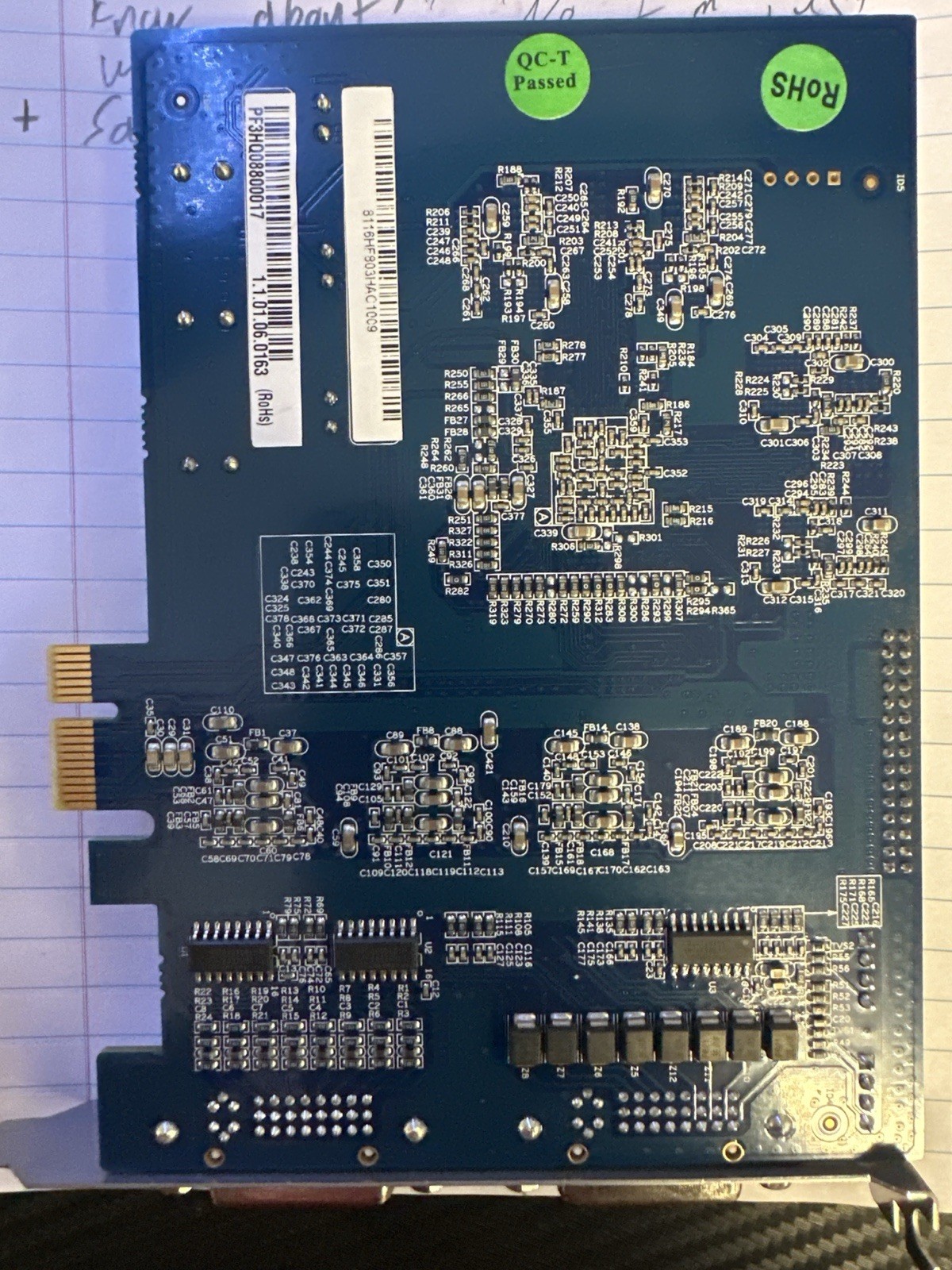 eDigital 0162-HC960H | 16 Channel 480fps PCI Express DVR Card