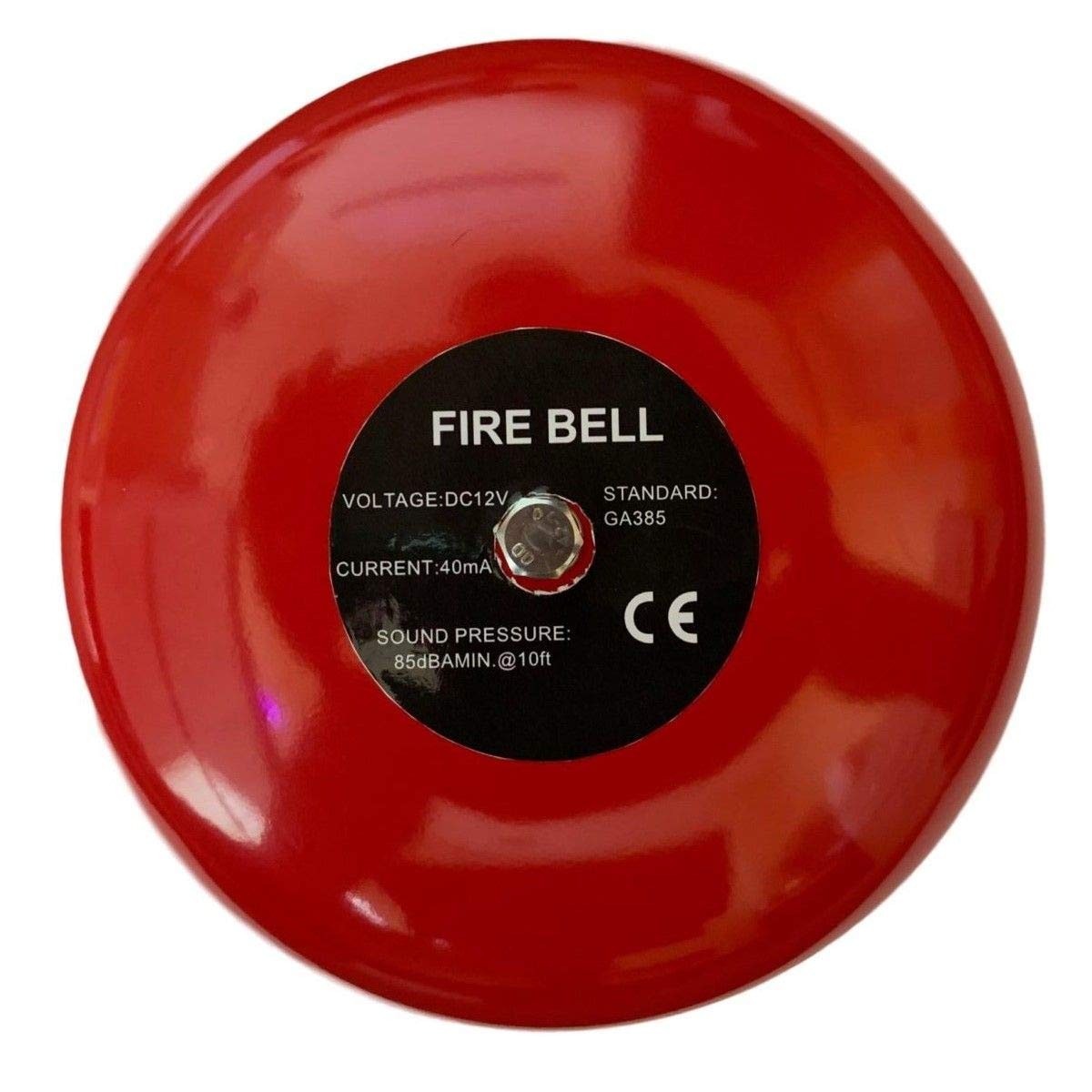 Safeguard Supply 6 Inch 12V DC Loud Fire Alarm Bell – Extra 6″, Red