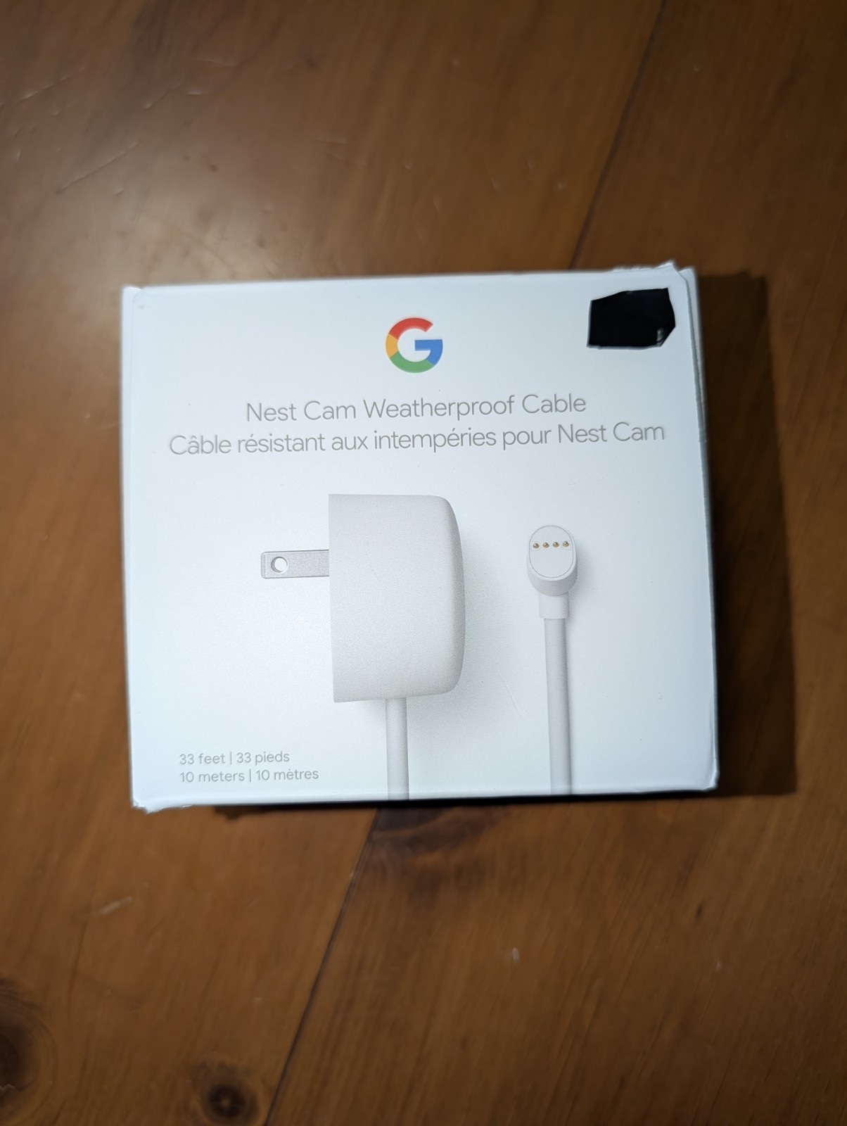Google Weatherproof 33 ft Cable for Nest Cam (Battery) Only-Snow-10m 720p -Read
