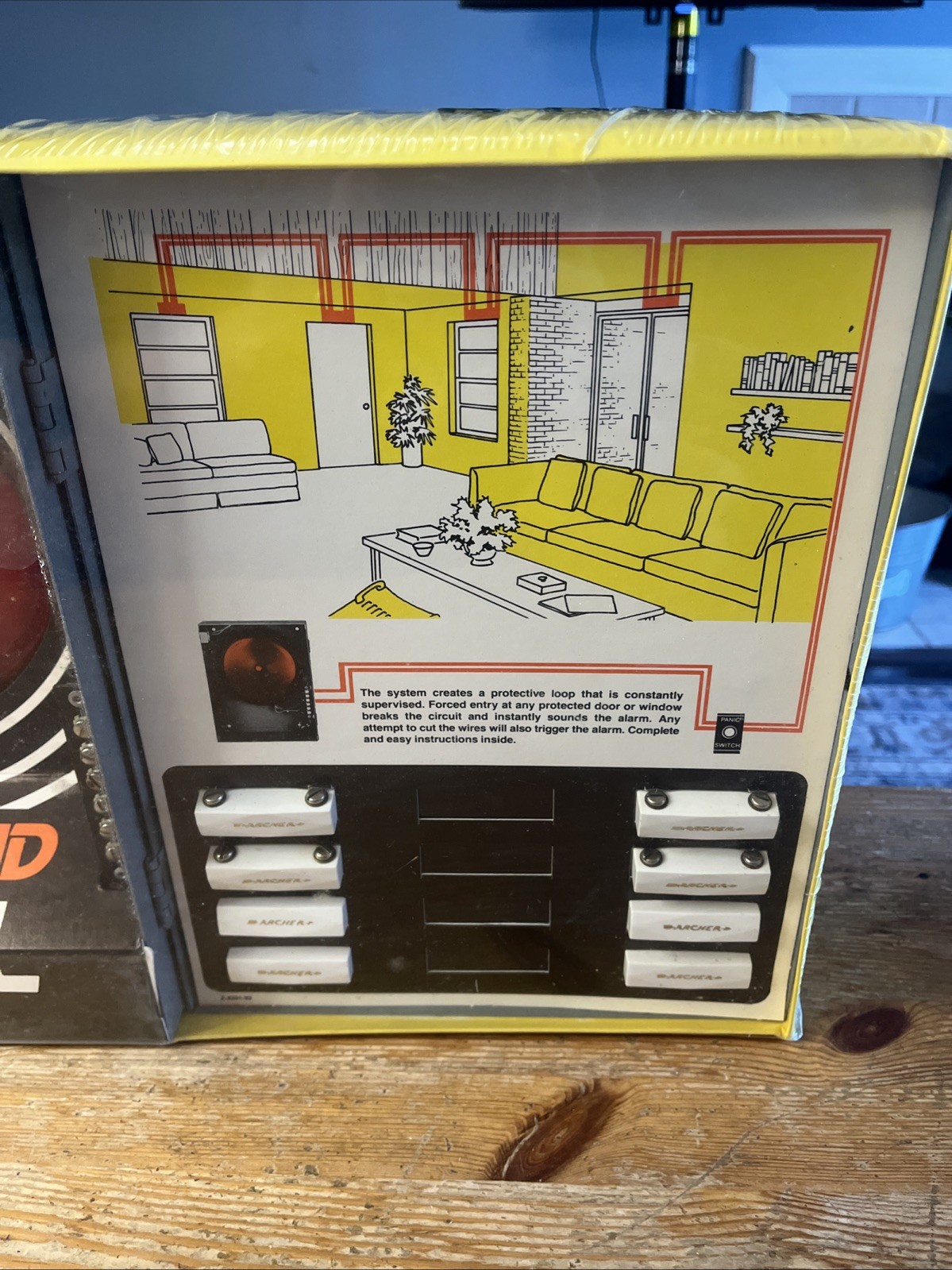 Vintage Archer Burglar Alarm Center New In Box NOS 8″ Bell 49-474A System Set