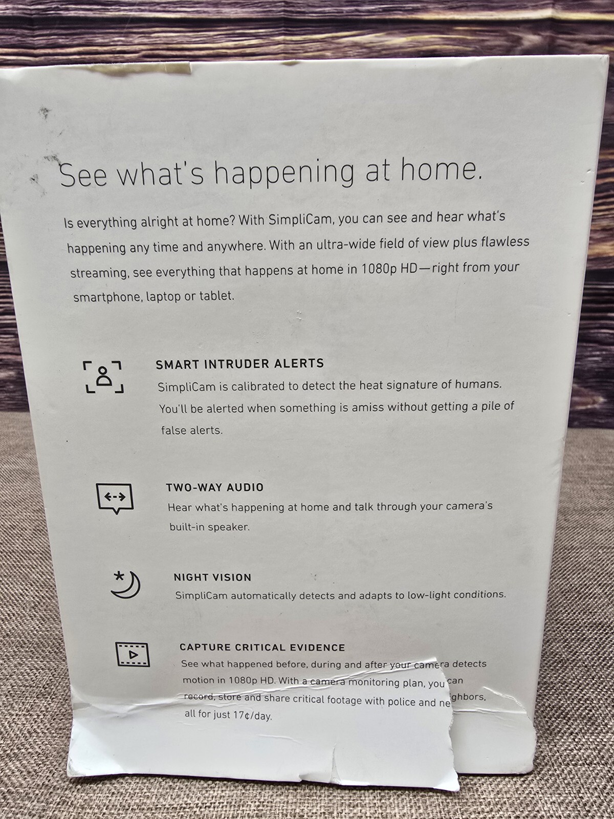 SimpliSafe SimpliCam 1080p Wireless Security Camera – Black