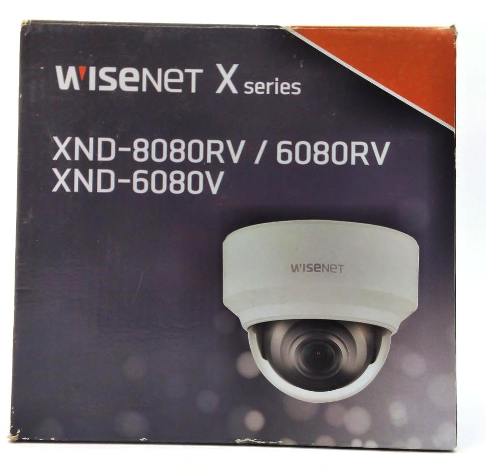 Wisenet XND-6080RV Security IR Dome Camera IP Network Outdoor Indoor X Series