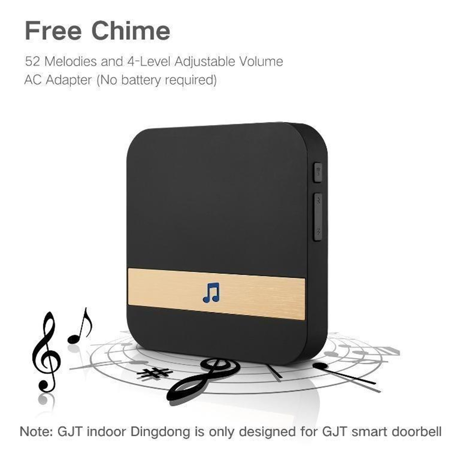 WiFi Video Doorbell and Chime APP Control Hard-wired or battery powered