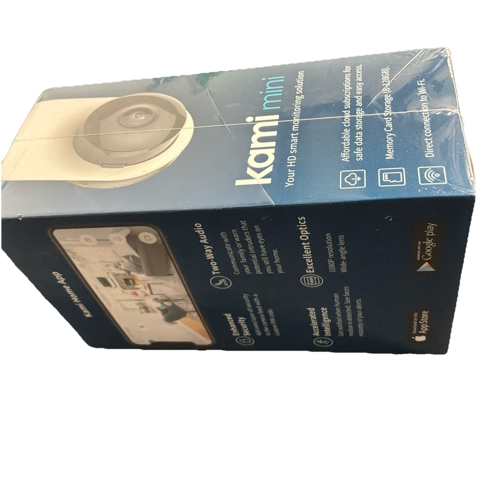 New Kami Mini Indoor Security Camera Face Detection 2 Way Audio 1080P IR Night