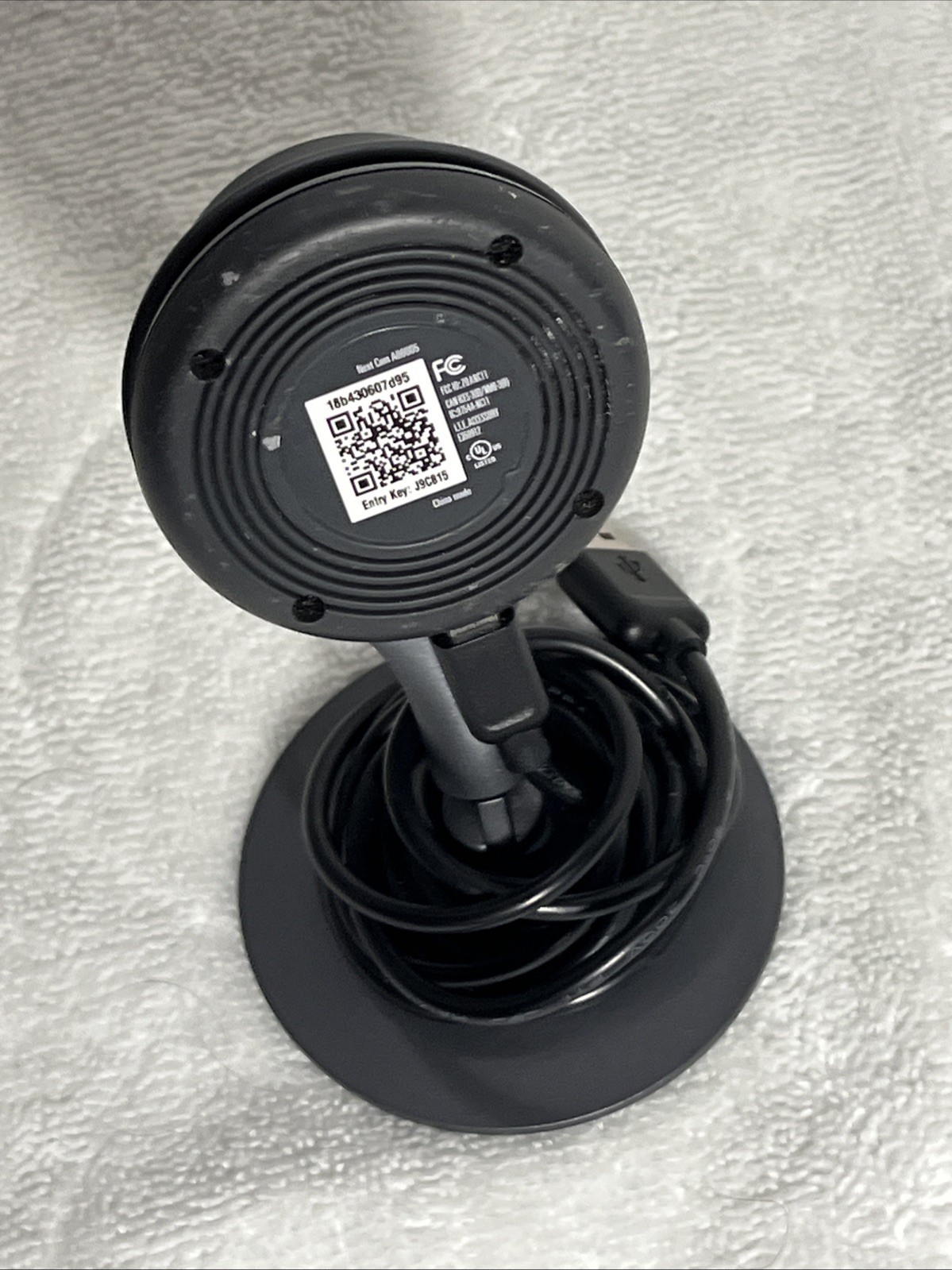 Untested For Parts Repair. Google Nest Cam A0005 Indoor Security Camera. RD DESC