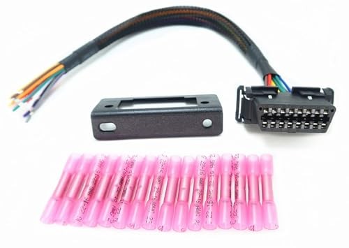 OBD2 J1962 Female to Open Pigtail Cable Bracket OBDii Port Replacement Cable
