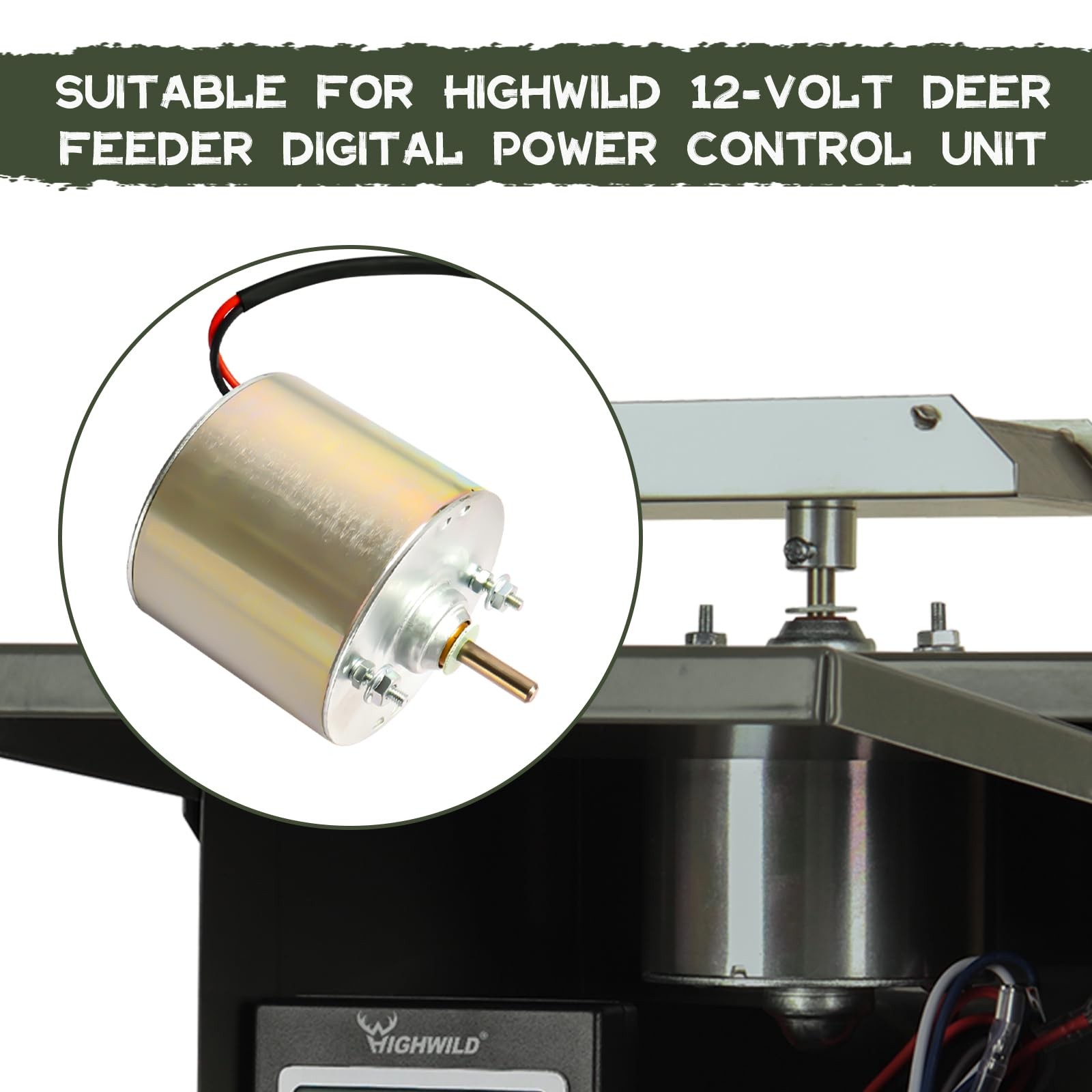 Highwild Universal 12V Hunting Spinner Feeder Box Motor F-
