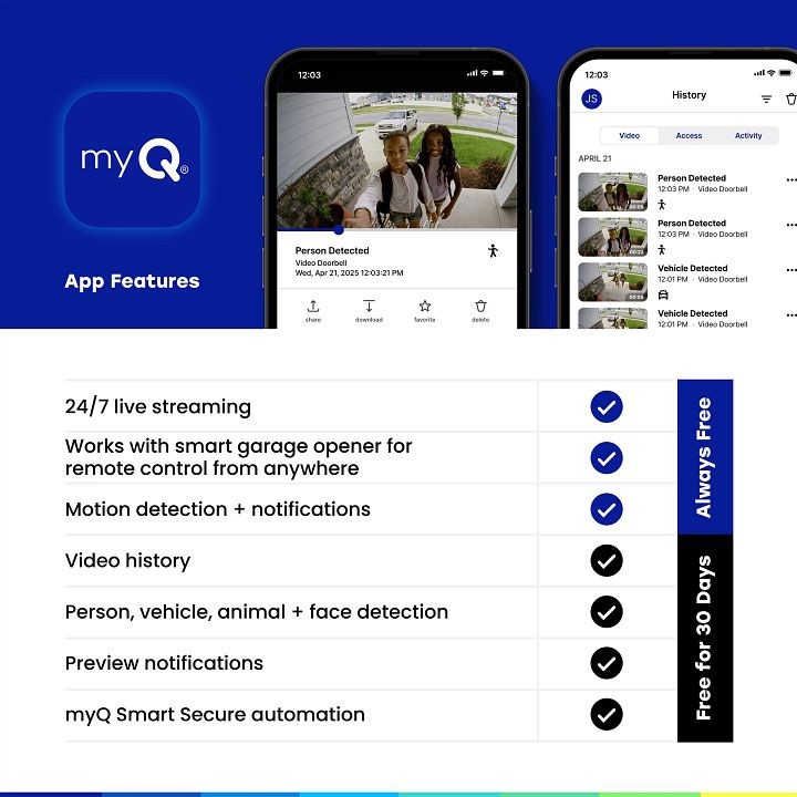 myQ Video Doorbell and Chime Bundle3.0