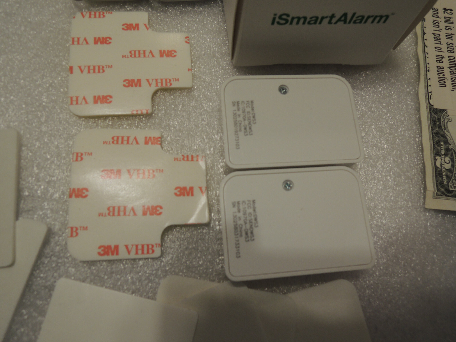 Grouping LOT Package of iSmart Alarm Parts Sensors, Remotes, Cube One iPU3