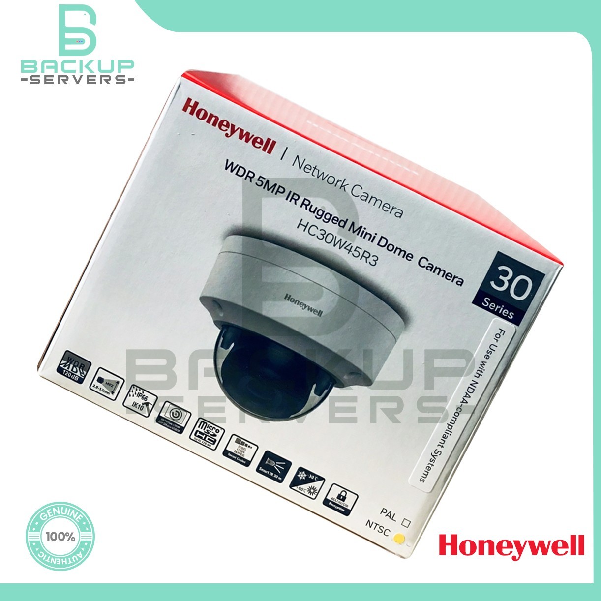 Honeywell HC30W45R3 5MP WDR IP Dome Security Camera PoE Outdoor Night Vision