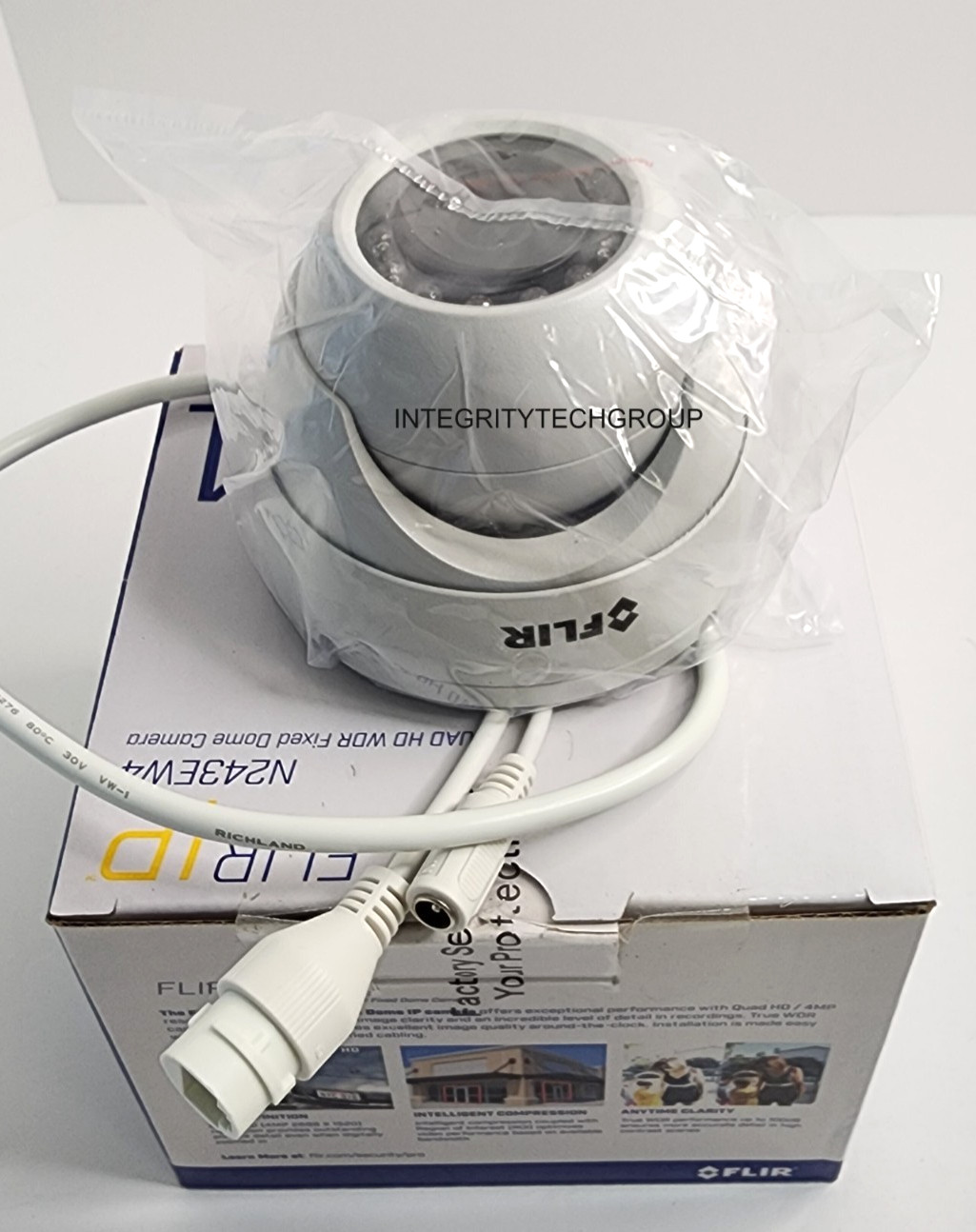 N243EW4 4MP Quad HD Weatherproof Outdoor Network POE IP Dome Camera NEW