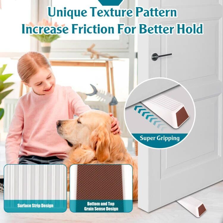 2X Security Door Stop Alarm 120DB Hotel Home Portable Security Safety Tools
