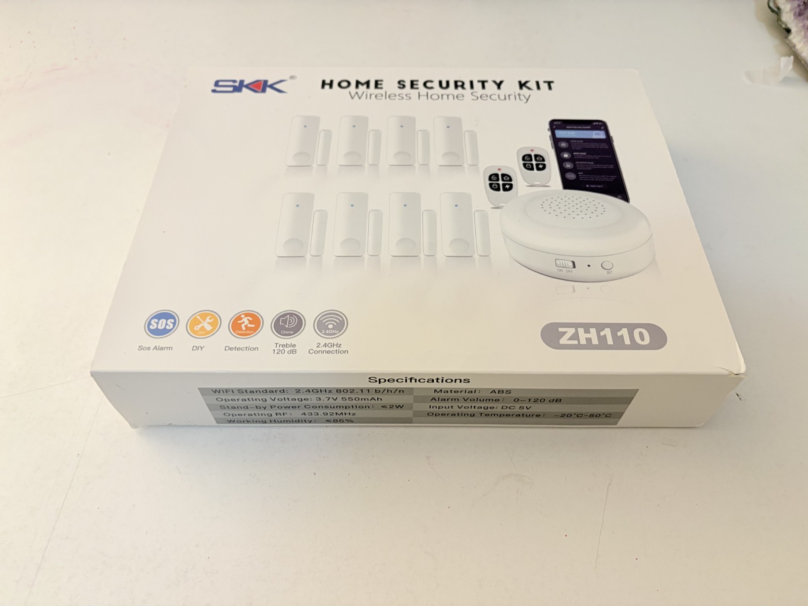SKK Home Security Kit Wireless Home Security – ZH110 – BRAND NEW