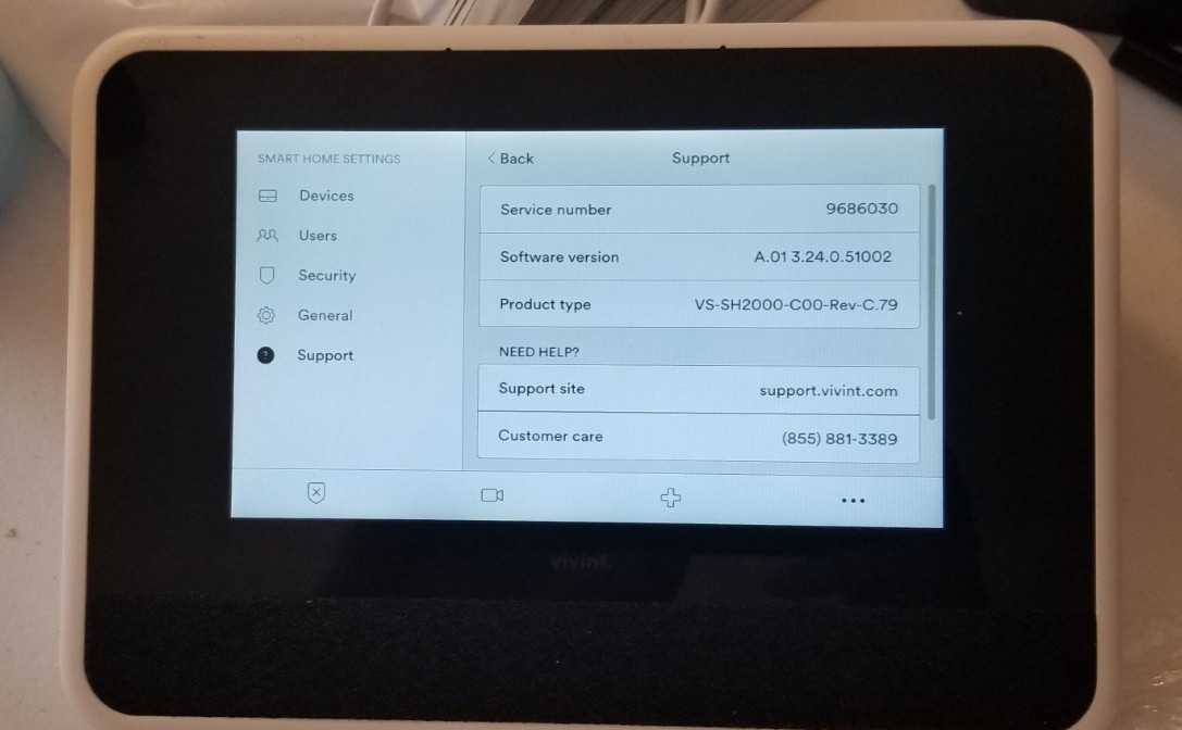 Vivint Smart Hub VS-SH2000-C00 Doorbell Pro 2 VCAM-1 Cameras Bundle