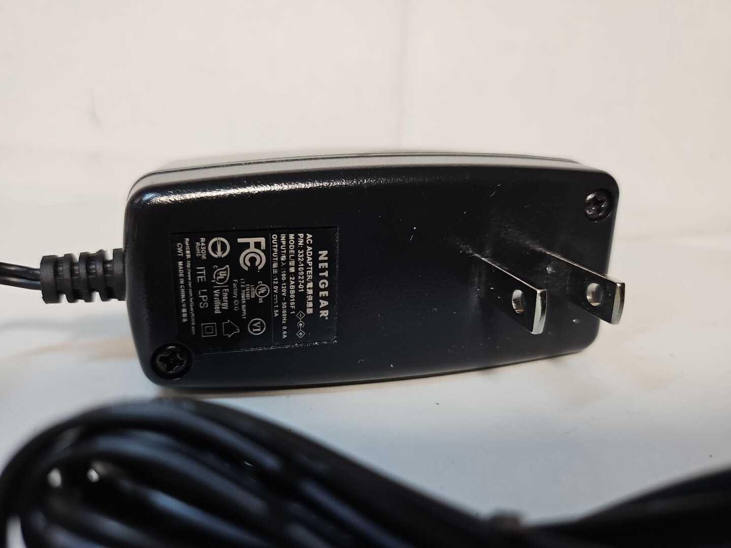 Arlo VMB3500/VMB4000/VMB4540/VMB5000 Base Station power Adapter Only 12V 1.5A