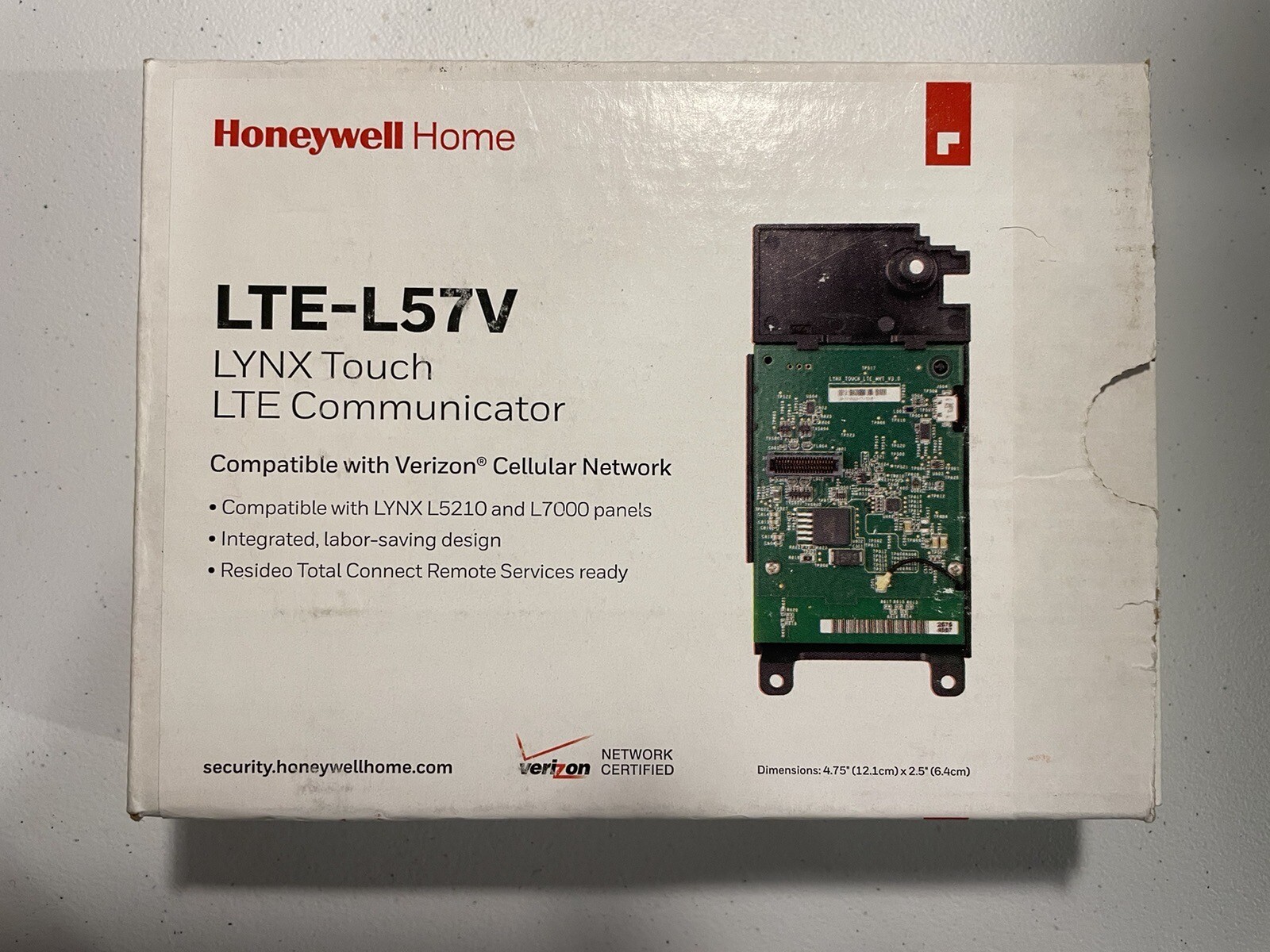 Honeywell LTE-L57V Verizon LTE Communicator Lynx Touch L5210 L7000