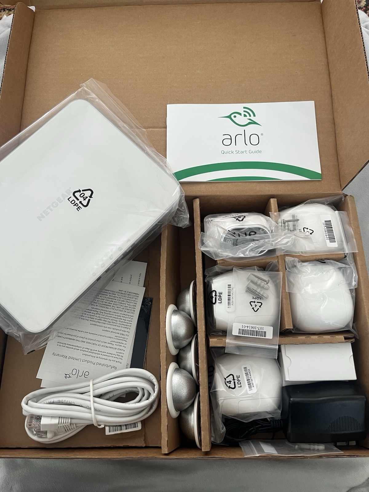 Arlo Wire-Free Wireless Wi-Fi 5-Camera HD Security System Night Vision VMS3530