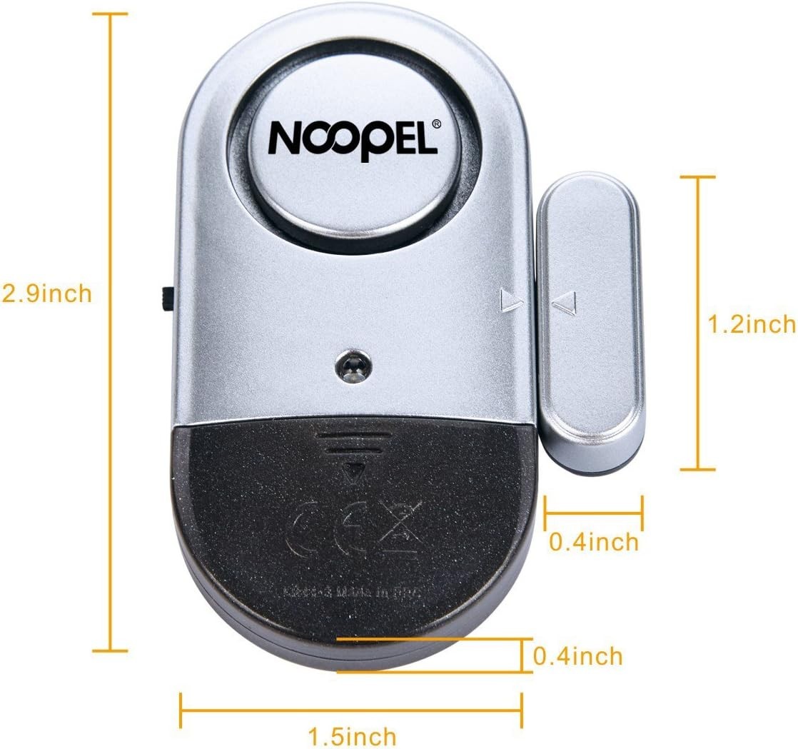 Door Alarms When Opened, 4 Pack 120DB Loud Pool Alarms for Doors, Window Alarm