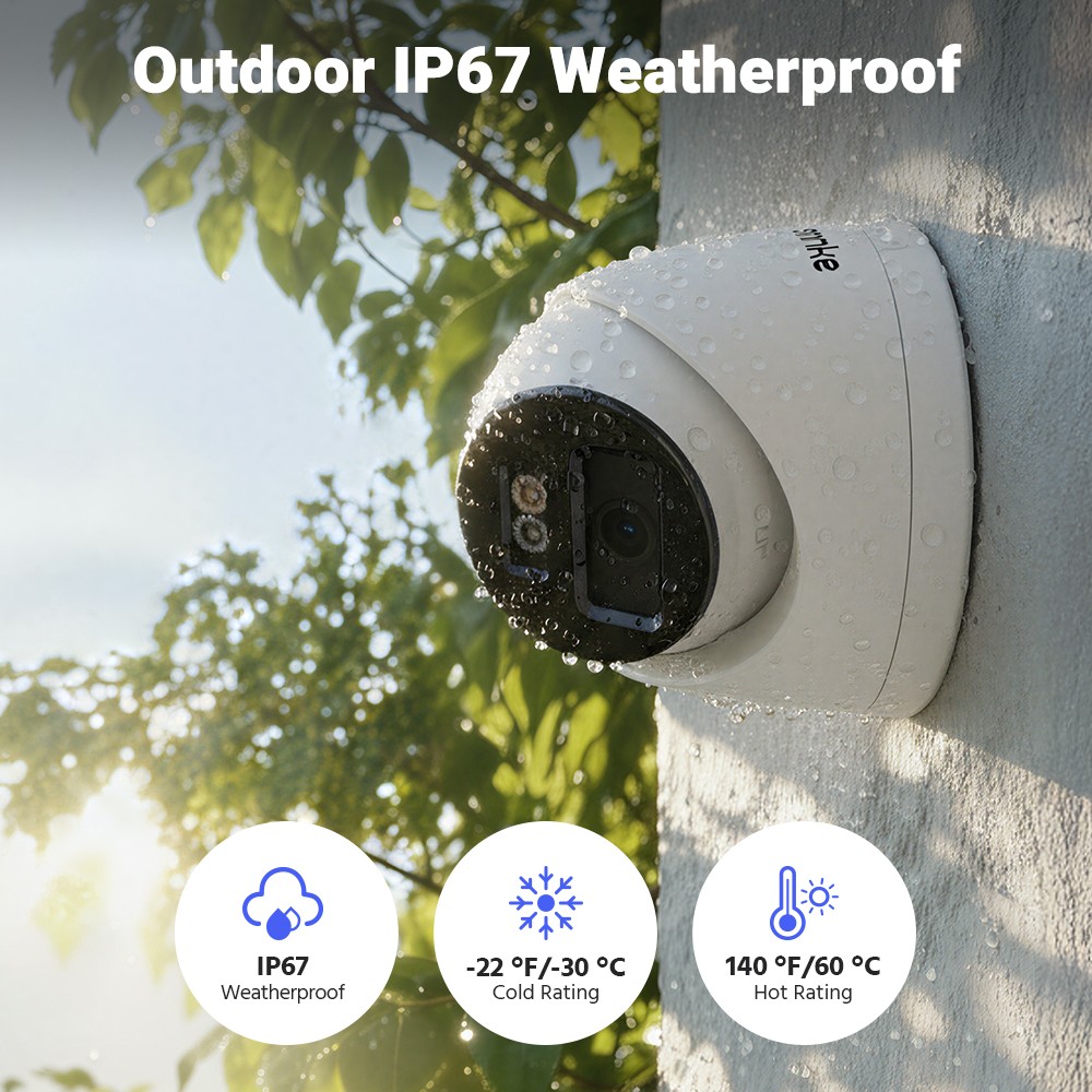 ANNKE 32CH 12MP NVR 4K Audio POE Security Camera System Color Night Vision IP67