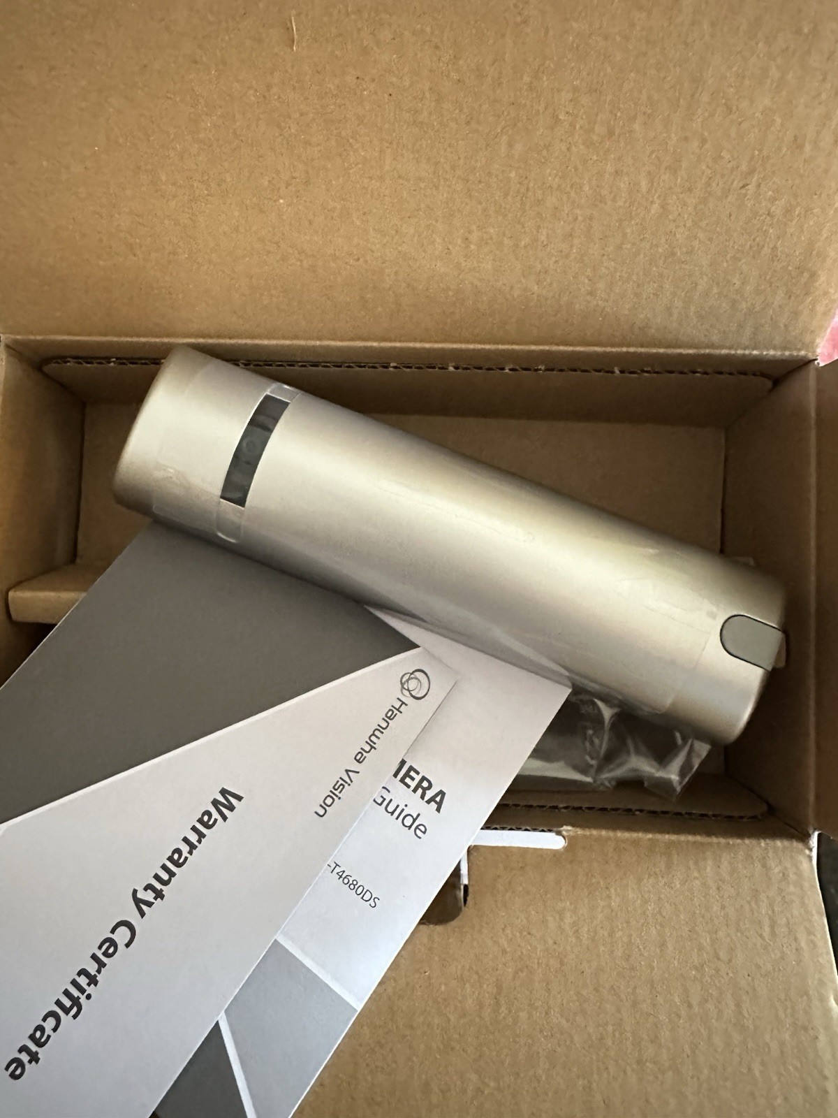 Hanwha Techwin SLA-T4680DS Door Jamb Lens (silver) 4.6mm Security Camera Lens.