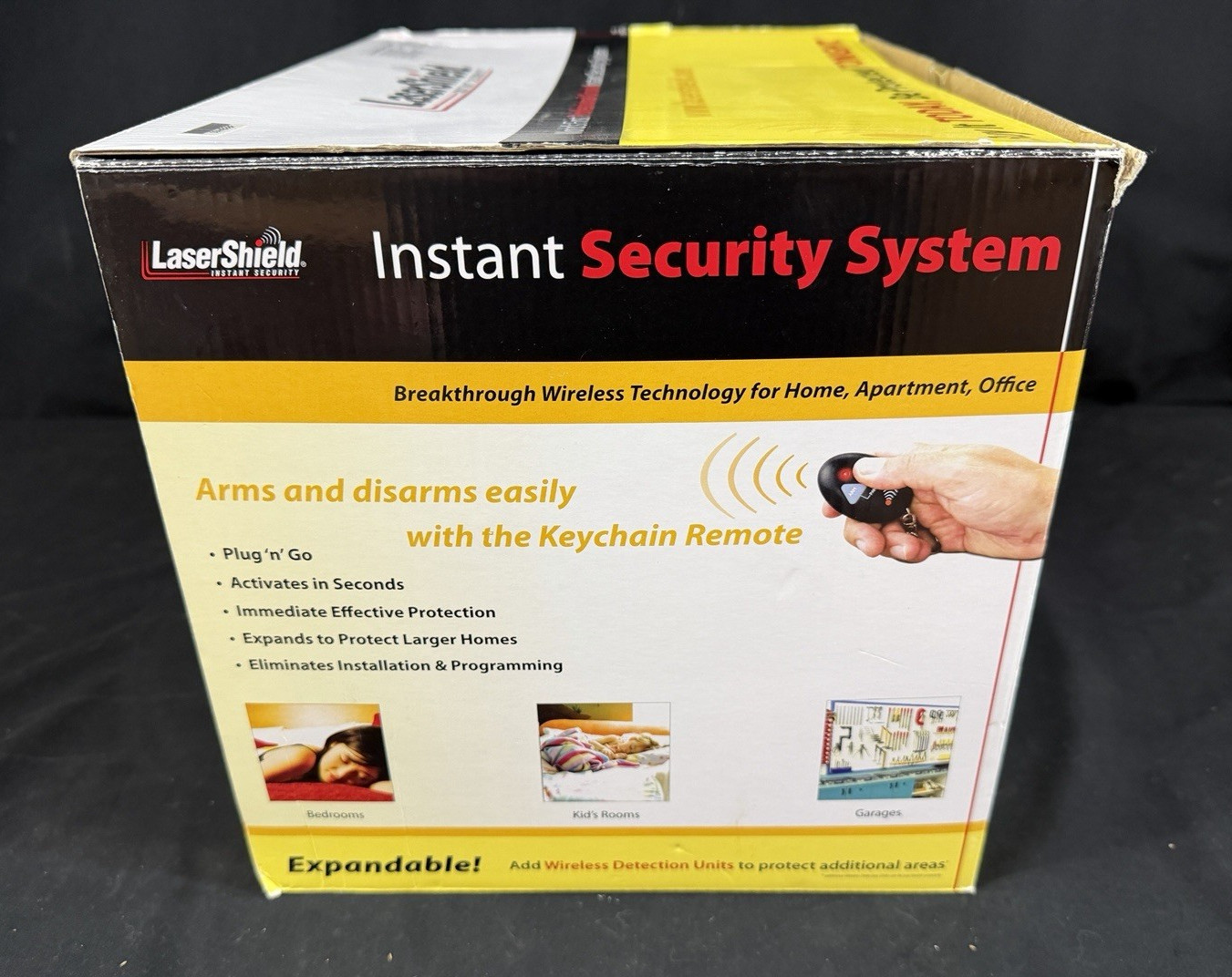 LaserShield Home Security in a Box Plug-N-Go System Alarm Kit – USED