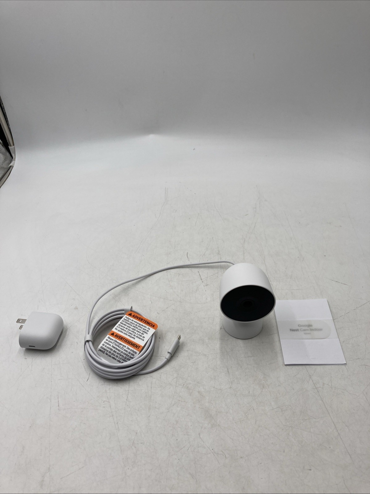 Google Nest Cam Indoor (Wired, 3rd Gen) -Security Camera, 2K Video & Gemini