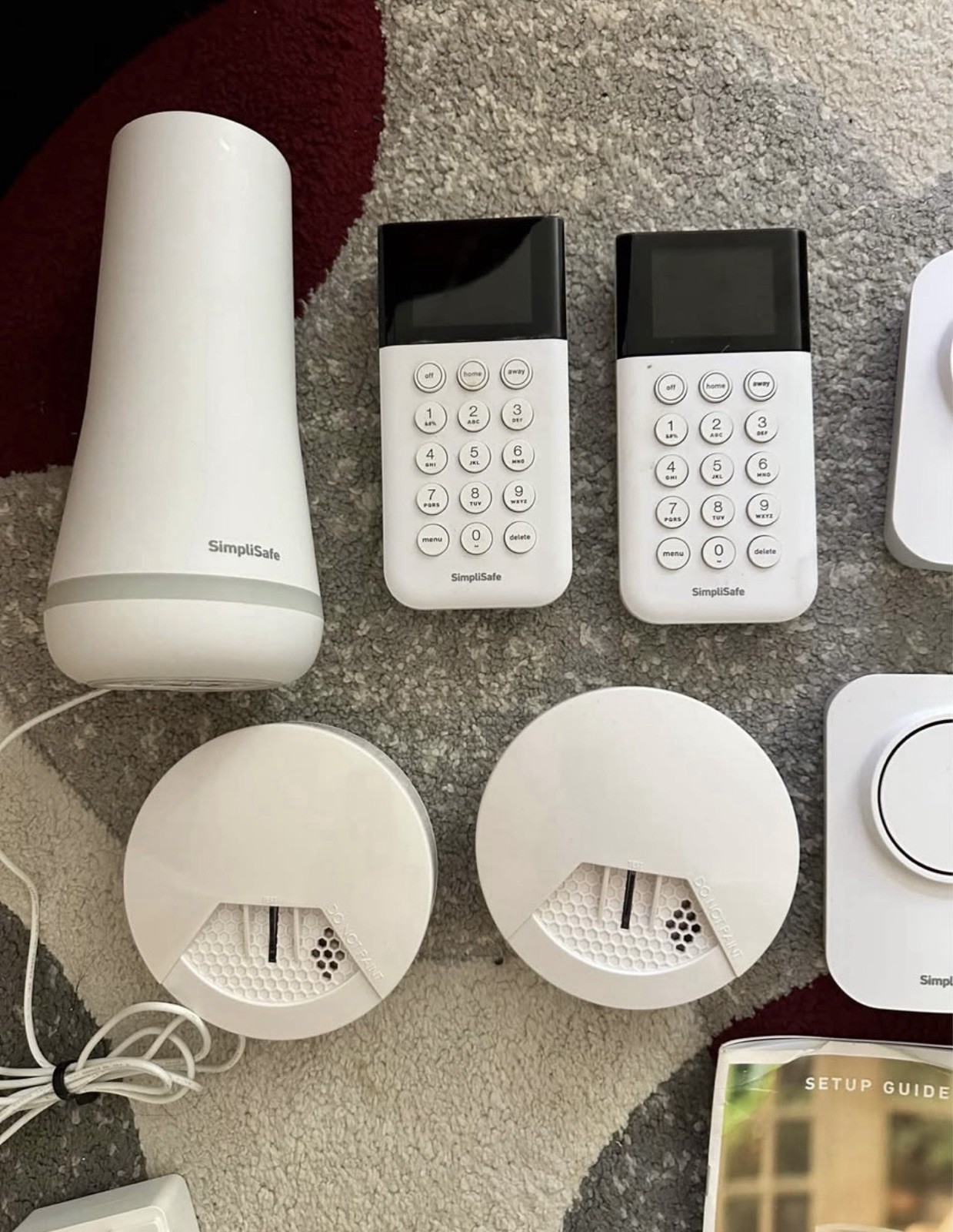SimpliSafe BUNDLE- loud Sirens, Hub, Window Sensors, Glass, Motion, Panic