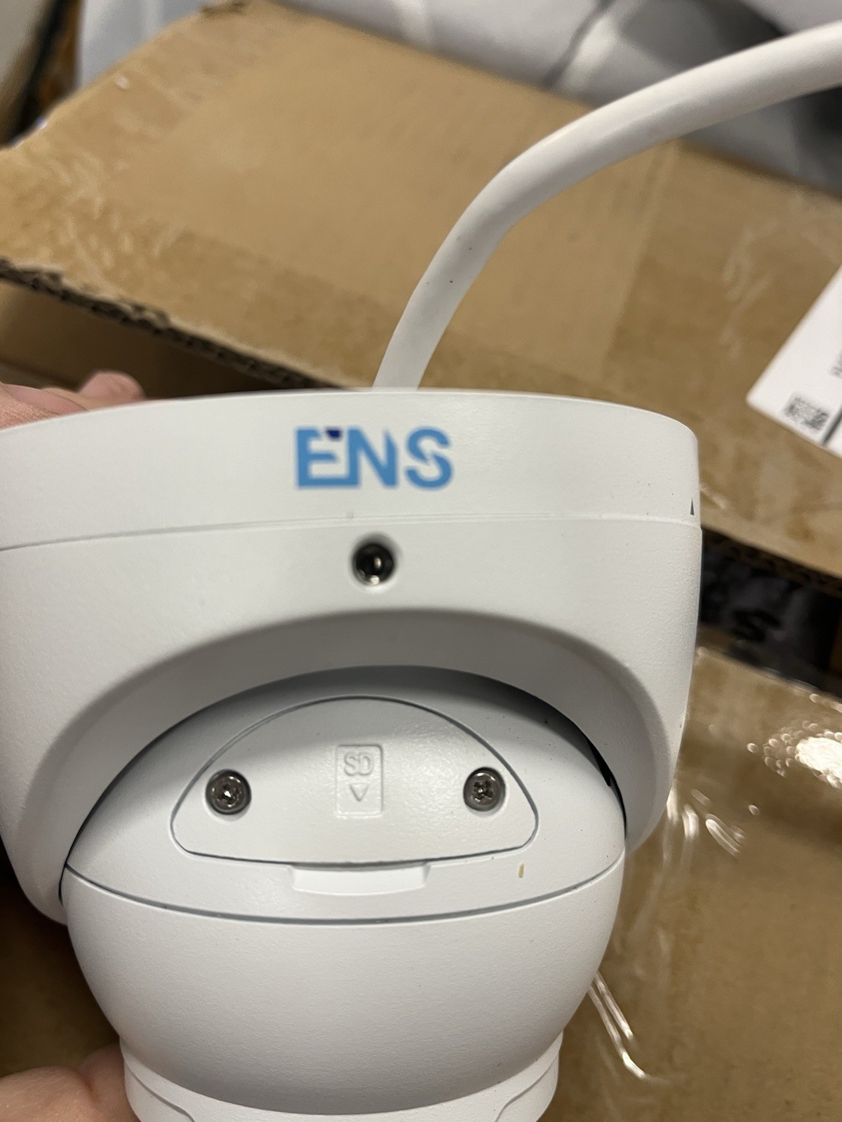ENS EM-IPCP4T3-F28-M-LH-AI 4MP IP Turret Camera 2.8mm Fixed Lens PoE Ethernet