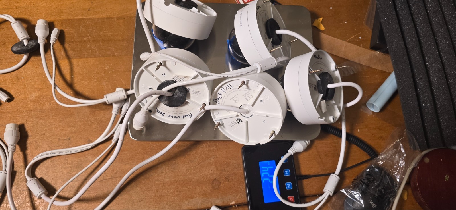 Alarm.com ADC-VC827P Indoor Dome IP Security Cameras Lot of 11